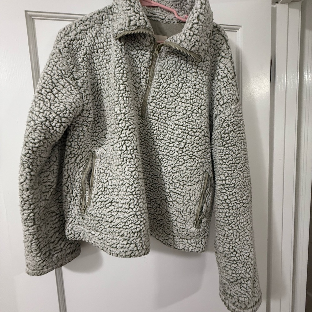 Thread & Supply Gray Teddy Jacket
